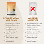 Kurkuma Kapseln mit Piperin – 240 Kapseln – Reicht für 2 Monate